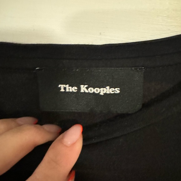 THE KOOPLES Black Long Sleeved Crew Neck Top Size Small - Picture 4 of 8
